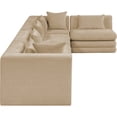 thumbnail image 6 of Meridian Furniture Stellar 152" Beige Chenille Fabric 5Pc. Modular Sectional, 6 of 9