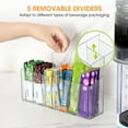 thumbnail image 3 of Januofit Drink Packet Organizer, Water Drink Packet Holder with Removable Divider, Water Flavor Packet Organization Container for Kitchen Organizers and Storage (6 Compartments), 3 of 8