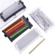 thumbnail image 1 of Organizador de malla de malla con cremallera - Bolsa transparente de papelería y maquillaje para el colegio, la oficina o el transporte, 1 of 3