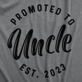 thumbnail image 2 of Mens Promoted to Uncle 2023 T Shirt Funny New Baby Family Graphic Tee Graphic Tees, 2 of 9
