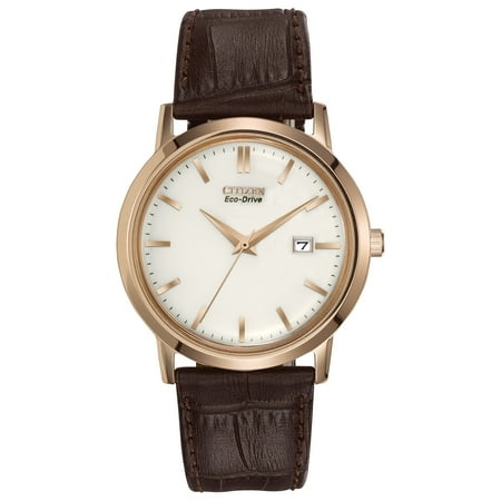 Citizen Men's Eco-Drive Brown Leather Strap Watch - BM7193-07B