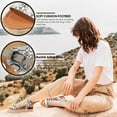 thumbnail image 2 of Women's Platform Sandals Wedge Sandal with Casual Open Toe Buckle Ankle Strap Summer Sandals for Women, 2 of 6