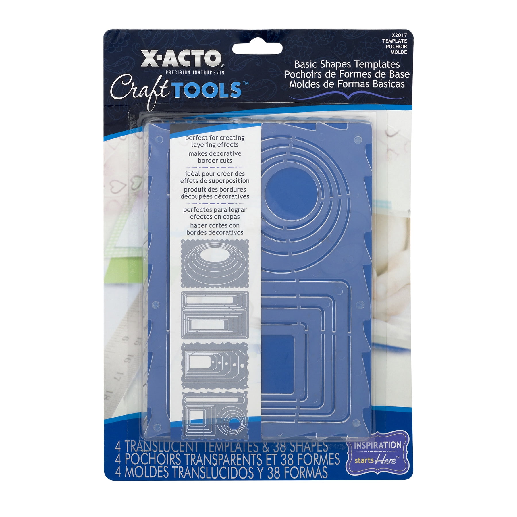 X-Acto Craft Tools Basic Shapes Templates, 1 Each