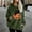 002 Green, variant on Women Halloween Pumpkin Casual Hoodies Double-sided Fleece Warm Pullover Sherpa Outerwear with Pockets