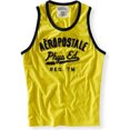 thumbnail image 1 of Camiseta sin mangas bordada Aeropostale para hombre amarillo mediano, 1 of 1
