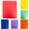 thumbnail image 3 of Two-Pocket Folder, Letter Size, 5 Pack, Colored File Folders, Filing Folders, File Folder A4 Plastic Folder with Metal Staple Tongue, Sturdy Plastic File Folder for School and Office, 3 of 8