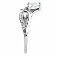 thumbnail image 4 of Luxe Jewelry Designs Women's Pave Ring with Pear Shaped Cubic Zirconia - Size 9 (Pack of 2), 4 of 4