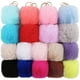 thumbnail image 5 of Yuarrent 72 Uds. Llaveros Tousy, abalorio de conejo suave, llavero de piel sintética para coche, bola, accesorios de decoración para mujer, Artesanía 6cm, 5 of 6