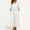 Dress-187White, variant on Long Dresses for Women Loose Fit 3/4 Sleeve V Neck Flowy Maxi Dress Solid Color Empire Waist with Pockets Beach Dresses Spring Summer