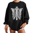 thumbnail image 1 of Moda mujer estampado cuello redondo pulóver Tops manga larga cómoda blusa sudadera Fridja  czfsfas3028, 1 of 6