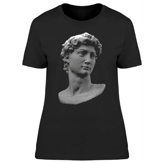 Circle Halftone Bust T-Shirt Women -Image by Shutterstock, Female Large