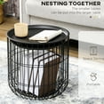thumbnail image 5 of Set of 2 round steel coffee tables - Storage for stuffed animals and more, 5 of 6