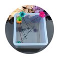 thumbnail image 2 of Molde de silicona con forma de cubo de epoxi de cristal, sin necesidad de pulir, para hacer joyas hechas a mano, modelo de decoración de flores secas de resina, 2 of 2