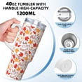 thumbnail image 3 of Uemuo Hello Autumn Maple Leaf Print 40oz Ice Bully With Handle And Straw Stainless Steel Vacuum Insulated Cup And 2 In 1 Straw Lid Insulated Travel Tumbler, 3 of 8
