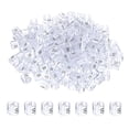 thumbnail image 1 of Uxcell 300-Pack Marcadores de Perchas para Ropa, Clips de Tamaño Codificados por Color de Plástico Tamaño S que se Ajustan a Varillas de 3mm-5mm [Transparente], 1 of 6