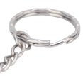 thumbnail image 4 of Outdoor Survival Whistle with Keychain Stainless Steel Double Tubes Safety WhistleGray, 4 of 5