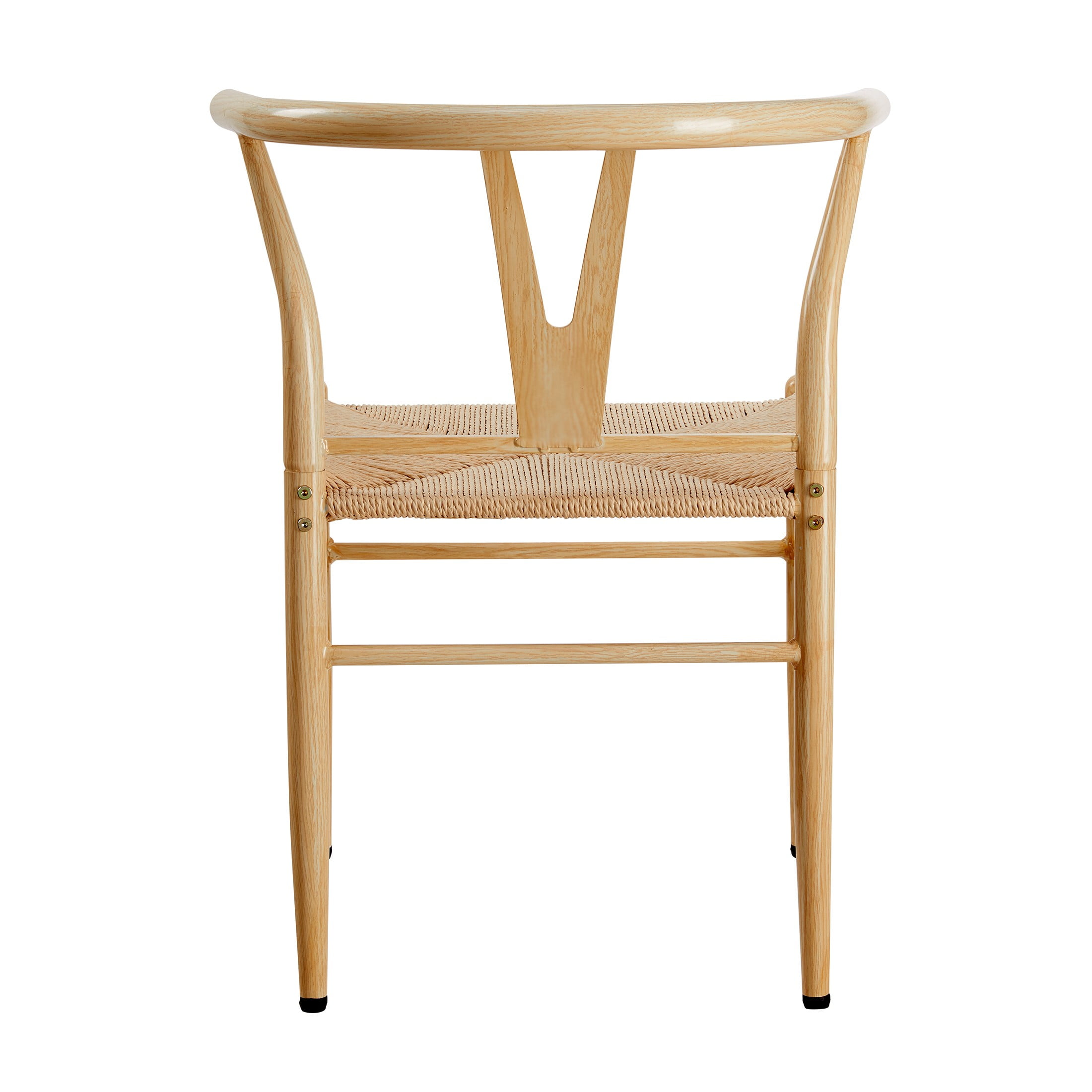 Better Homes & Gardens Springwood Wishbone Chair 2 Pack, Light Natural Color Finish for Indoor