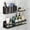Black 3, variant on YESENT aluminum shower rack, Adhesive Bathroom Organizer, Wall-Mounted (Double-Tier, 11.8 Inches)