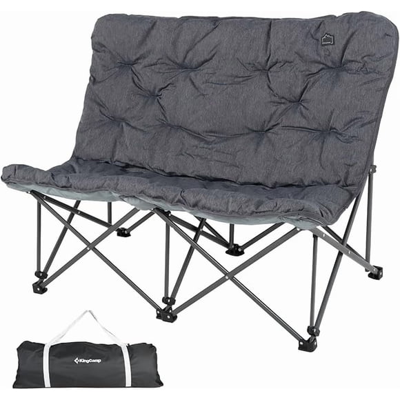 KingCamp Chaise de Camping Double Surdimensionnée Rembourrée