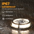 thumbnail image 7 of LUTEC 4 pack Solar Garden Lights, 12 LED IP67 Waterproof Deck Lights for Step Yard Driveway Outdoor, Warm White, 7 of 7