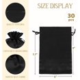 thumbnail image 2 of 30 Pcs Satin Cloth Gift Bags, For Christmas Party、Kids Classroom, Wedding, Birthday, or Baby Shower Party Favors, Christmas，July Fourth, Jewelry, 3x4 inches with Drawstring for Small Business, 2 of 4