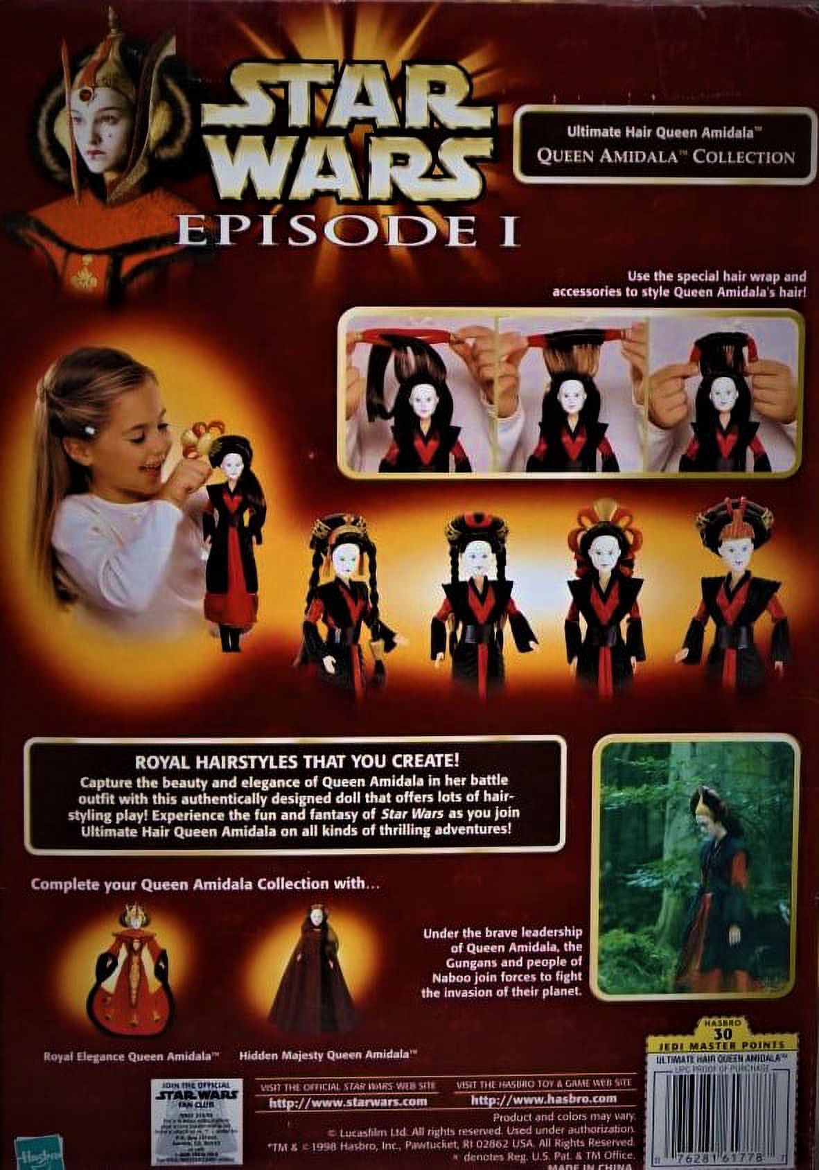 star wars episode i ultimate hair queen amidala - queen amidala collection  (1998)