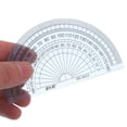 thumbnail image 4 of CIMAXIC 20 Pcs 4 Inch 10cm Plastic 180 Degrees Protractor for Angle Measurement School/Office/Student Math (Transparent),3.94"X2.17"X0.06", 4 of 5