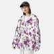 thumbnail image 3 of Fotbe Violets Flowers Chaqueta con Protección Solar UPF 50+ para Hombre y Mujer, Camisa con Capucha y Bolsillos-Small, 3 of 7