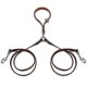 thumbnail image 4 of Dog leash double two pet leather leads notangle coupler with handle for walking and training 2 small medium dogs, 4 of 4