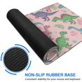 thumbnail image 6 of Long Mouse Pads for Desk,Pink Cartoon Dinosaurs Leaves Pattern Desk Mats on Top Of Desks, Desk Mouse Pad Extra Large with 3mm Non-Slip Base and Stitched Edge for Gaming,Office,Work,Home 35.4"x15.7", 6 of 6