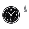 thumbnail image 1 of Reloj de pared acrílico decorativo de arte moderno, silencioso, minimalista, decorativo, estatua de Guan Yin, figura de Kuanyin, colección budista Fen, 1 of 8
