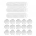 thumbnail image 5 of HOMYL 60 Pieces DIY Acrylic Drink Tags Circle Wedding Drink Charms Cocktail Glass Tags Clear, 5 of 8