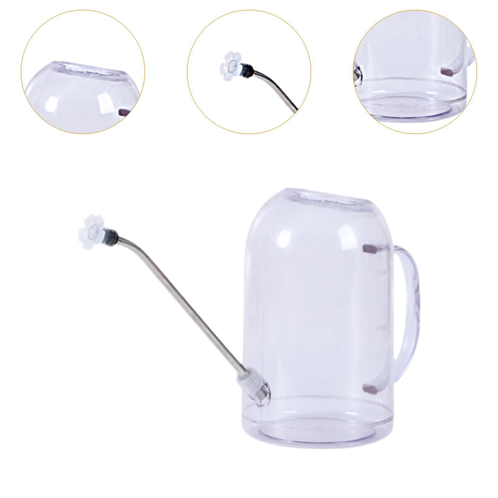 Bothyi 2.0 Liters Watering Can with Long Nozzle Lightweight Versatile Garden Kettle Clear