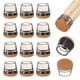 thumbnail image 1 of Uxcell 16-Pack Protectores de Piso para Patas de Silla, Copas de Silicona de 0.75-0.9 Pulgadas, Almohadillas de Muebles de Fieltro, Cubiertas para Patas de Silla [Negro Transparente], 1 of 1