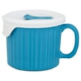 thumbnail image 2 of CorningWare 20-ounce Light Blue Stoneware Meal Mug with Vented BPA-Free Lid for Steam, 2 of 2
