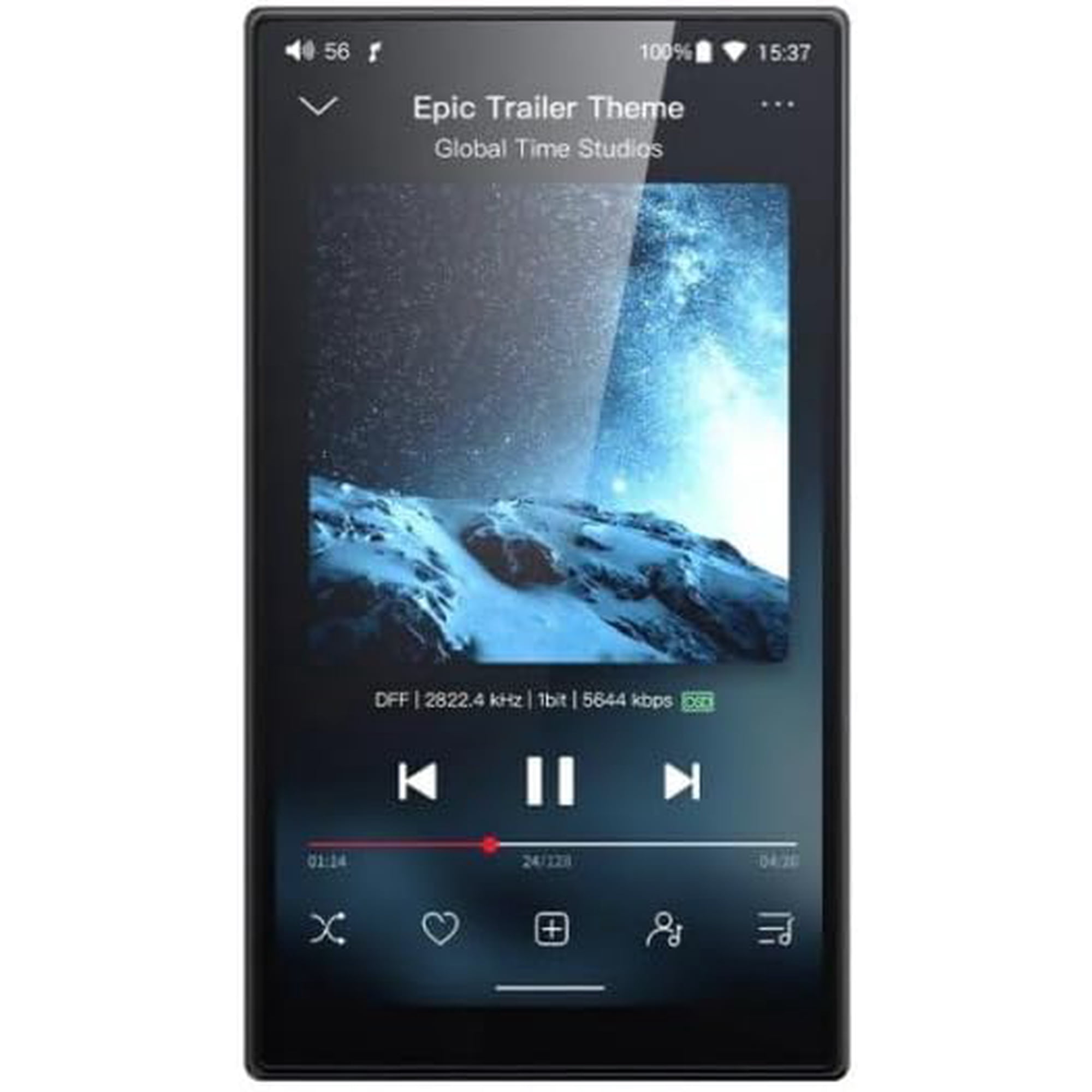 JadeAudio/FiiO JM21(4+64) Android 13 Hi-Res Music Player MP3 with Snapdragon 680, Bluetooth WiFi USB DAC 12.5H Playtime (Black)