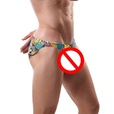 

Dadaria Mens Underwear Men Print Tree Print Natural Washed Breathable Underwear D XXL Men