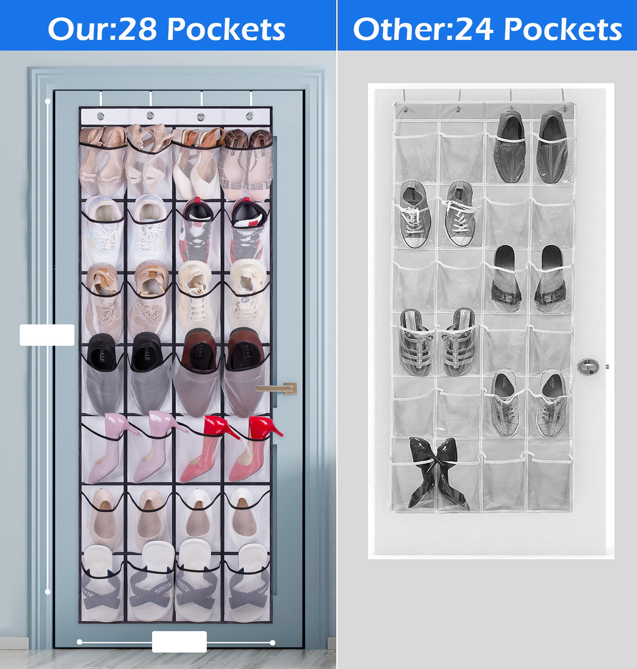 MISSLO Over the Door Shoe Rack Closet Hanging Ireland Ubuy