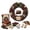#4, variant on Christmas Fabric Wreath DIY Kit, Fabric Patchwork Wreath Making Set, Holiday Front Door Wall Hanging Decor for Xmas Home Decor