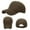 Brown, variant on Grey Structured Mesh Baseball Cap Polyester Vintage Adjustable Dad Hats Gift for Men/Women,Unstructured One Size