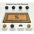 thumbnail image 4 of A1 Home Collections Natural Coir & Rubber Door Mat, Long-Lasting Entrance Doormats for Front Door, Thick & Non-Slip Durable Outdoor Entry Mat 24" x 39", 4 of 7