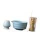 thumbnail image 2 of Juego de té matcha japonés, cuenco de regalo, herramientas con boquilla, soporte para batidor, cuenco tradicional de matcha para salón de té, comedor Azul, 2 of 8
