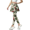 thumbnail image 2 of FUIALDOLG Christmas Cardinal Birds Athletic Skirt with Leggings for Women Tennis Golf Skorts Quick Dry Lady High Waist Yoga Pants Full Length Trousers,Size S, 2 of 7