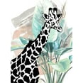 thumbnail image 2 of Pinto, Patricia 12x14 Black Ornate Wood Framed with Double Matting Museum Art Print Titled - Tropical Giraffe, 2 of 4