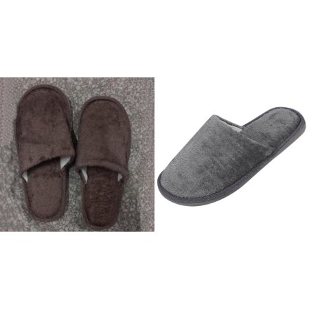 

Weerihhol Slippers Warm Men Bedroom Shoes Winter Home Floor Soft Indoors - Men s slipper 2PCS Indoor Warm Slippers for Men
