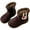 Coffee, variant on 2-10Y Boys Girls Winter Boots Toddler Cute Rabbit Ankle Snow Booties Flat Heel Round Toe Plush Western Riding Shoes Brown