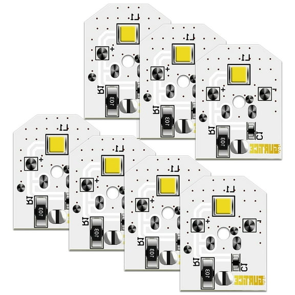 New Upgraded 7 Pack WR55X11132 WR55X25754 LED Light Compatible for GE Refrigerator LED Light Replacement WR55X30602 WR55X26486 PS4704284 EAP12172918 AP6261806 3033142