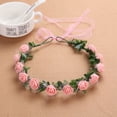 thumbnail image 1 of Zhuge Diademas de flores para mujer, corona de flores para novia, suministros para fiestas de bodas, guirnaldas florales, corona para el cabello, diademas florales, A03, 1 of 5