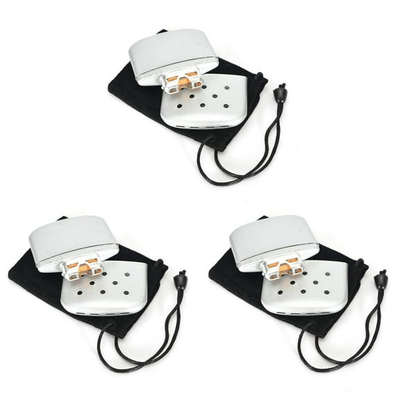 3X Portable Fuel Hand Warmer Reusable Standard Pocket Hand Warmers for Outdoor Hunting Fishing