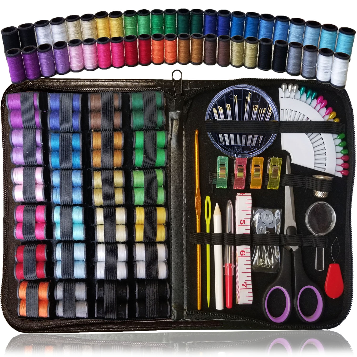 SEWING KIT, Over 110 Quality Sewing Supplies, 48 Spools of Thread, XL ...